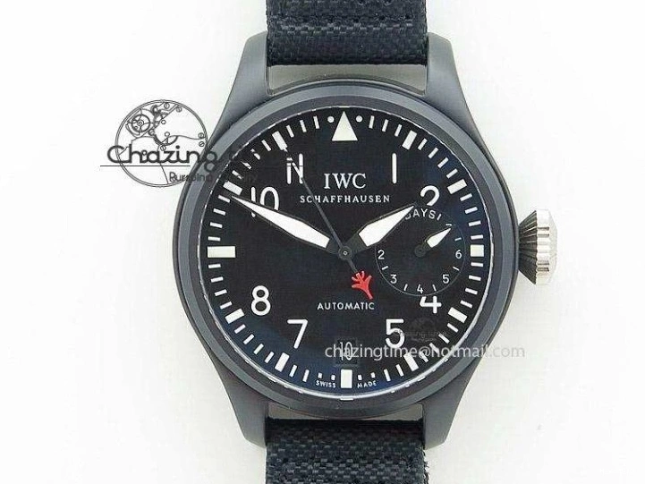 MIROTIME 0125 Portofino Chrono RG Black Dial on Black Leather Strap A HighPerformance 7389